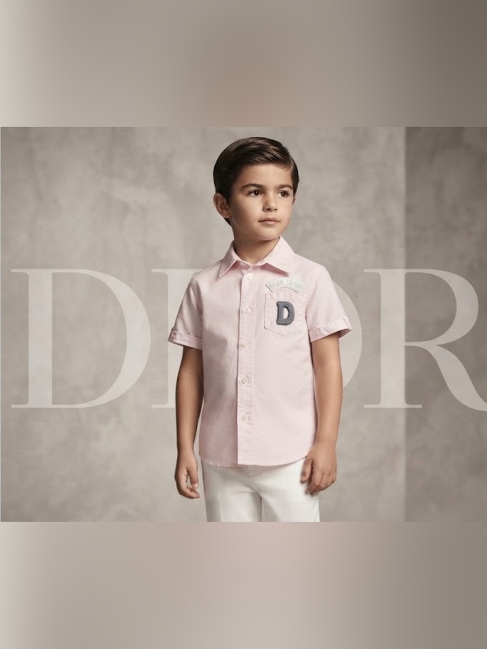 Authentic Christian Dior luxury designer signature button down shirt sz 6